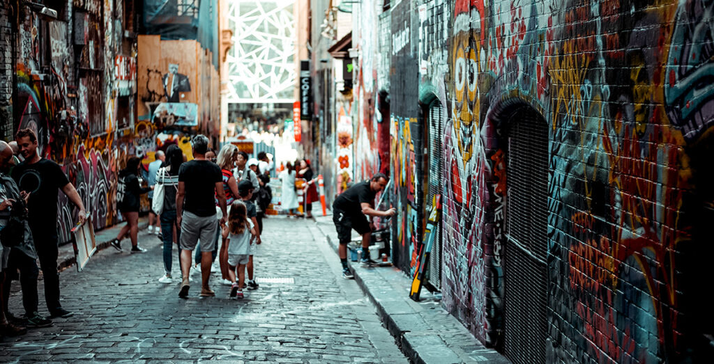 graffiti alley Melbourne car rental