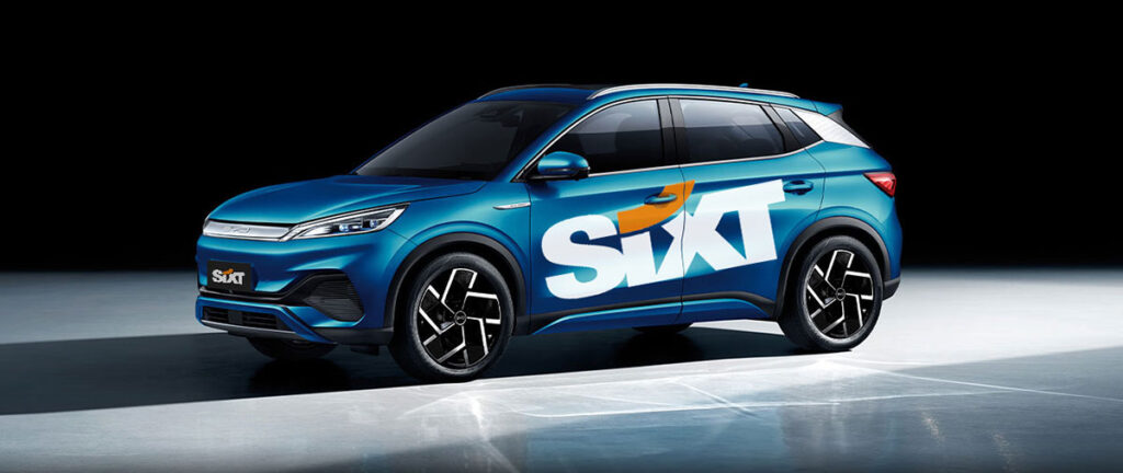 Drive the new BYD Atto 3 electric vehicle with SIXT rent a car